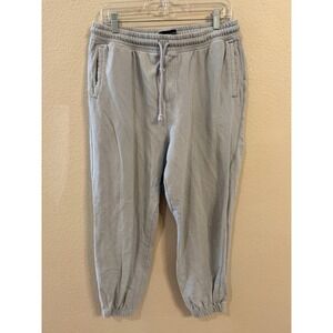 Cotton On Joggers Womens Large Gray Good Fleece Sweatpants Drawstring Waist